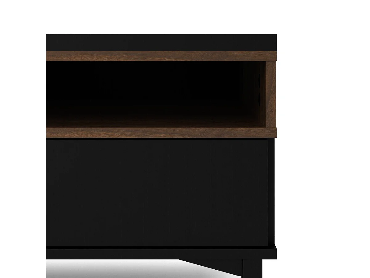 TV-Möbel mit 1 Tür, 3 Schubladen und 2 Fächern B155,7 cm – APRIL