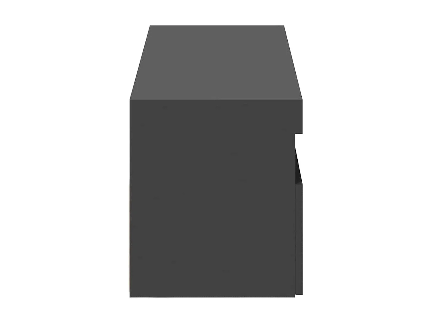 Meubles TV avec lumières LED 2 pcs gris 60x35x40 cm