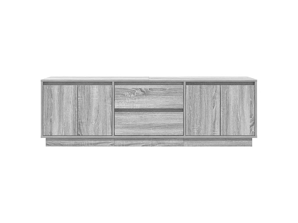 Meuble TV avec lumières LED sonoma gris 160,5x41x50 cm