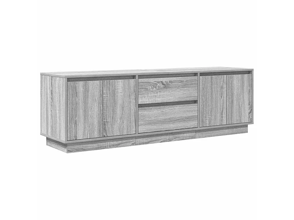 Meuble TV avec lumières LED sonoma gris 160,5x41x50 cm