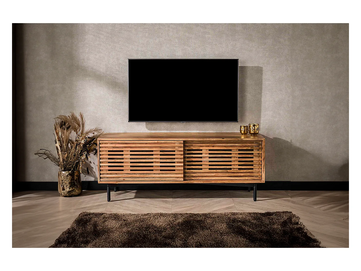 Buffet TV - marron Bois - RIONI