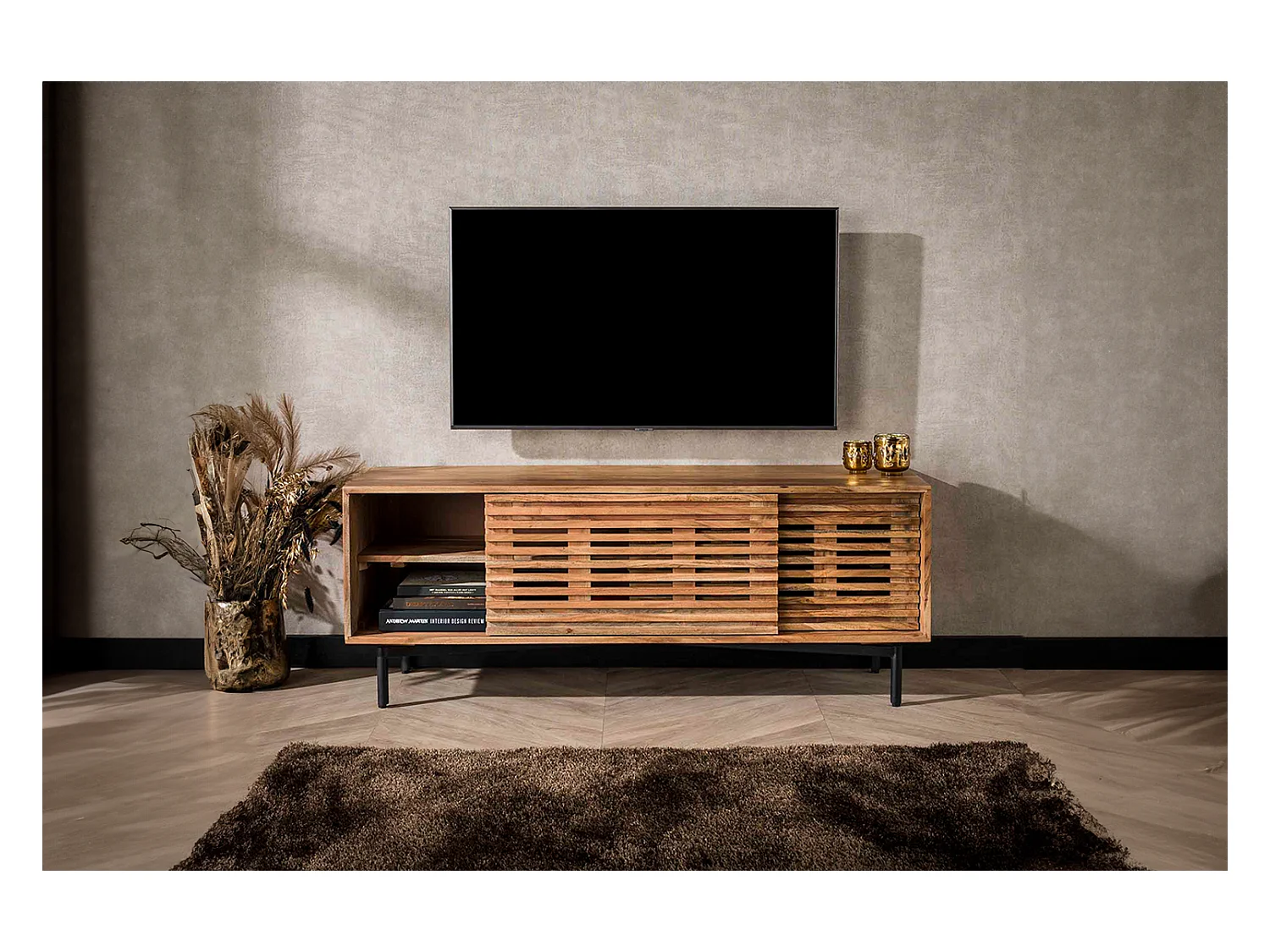 Buffet TV - marron Bois - RIONI