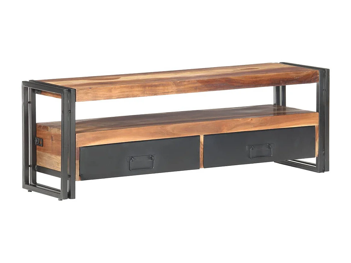 TV-Schrank 120x30x40 cm Massivholz mit Palisander-Finish