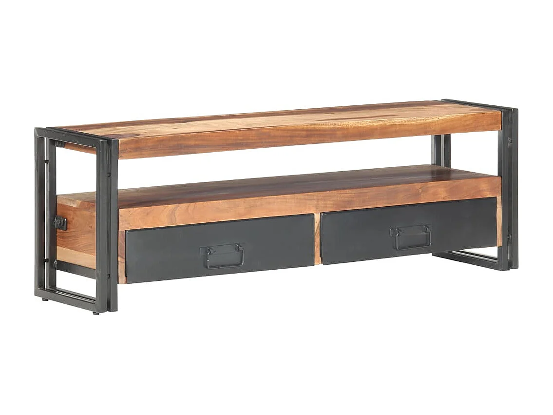 TV-Schrank 120x30x40 cm Massivholz mit Palisander-Finish