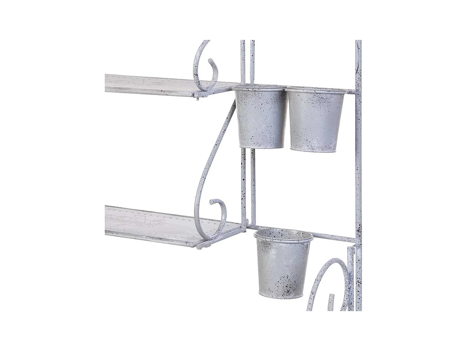 Étagère métallique d'exposition avec 4 étagères 77,47x36,2x179,71h cm