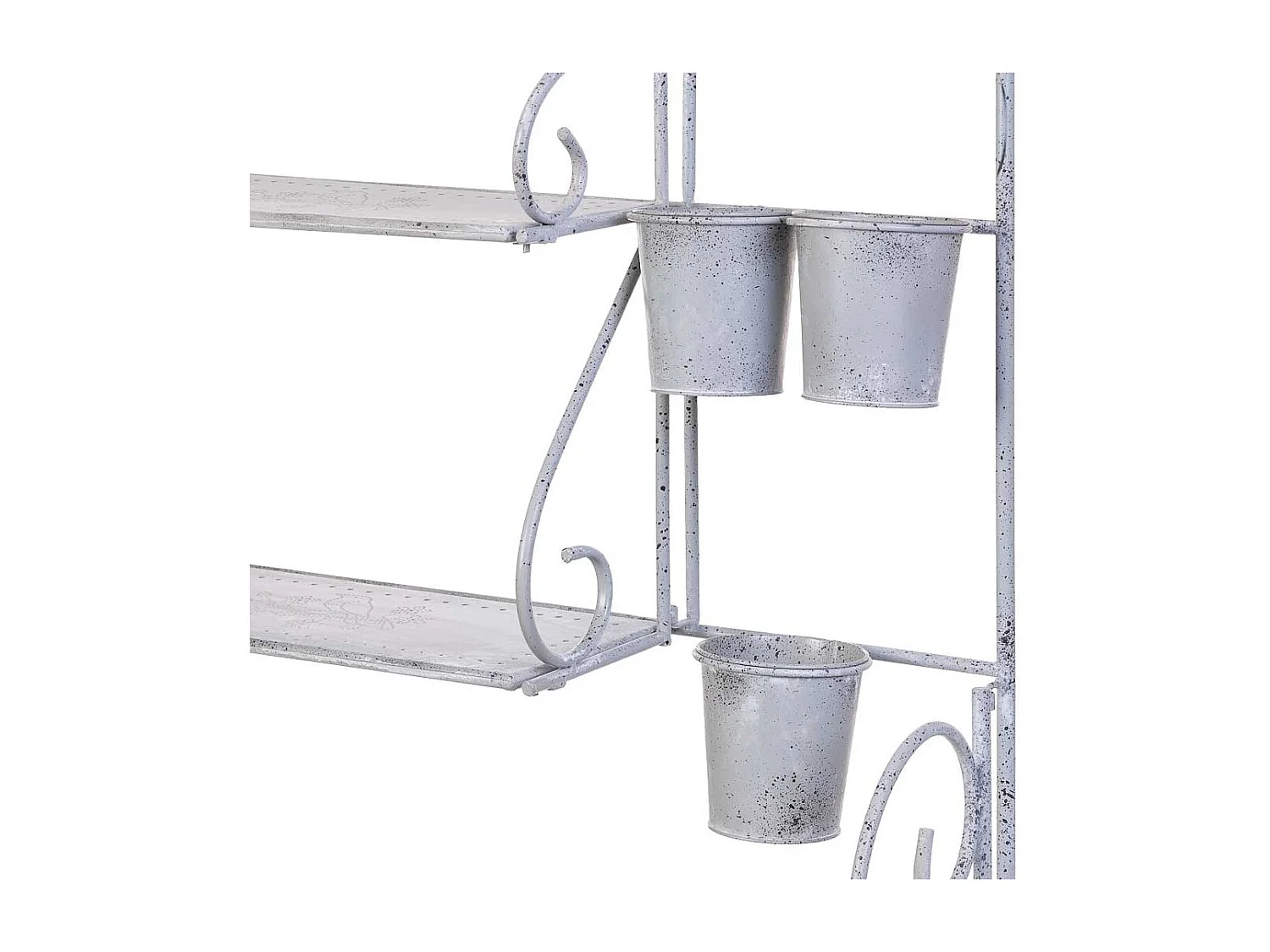 Metallregal mit 4 Regalen 77,47x36,2x179,71h cm Grau