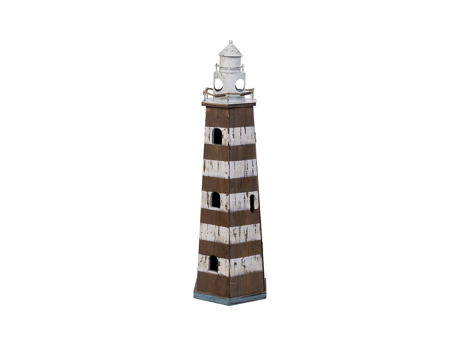Prateleira em madeira e metal farol 40x35x123h cm