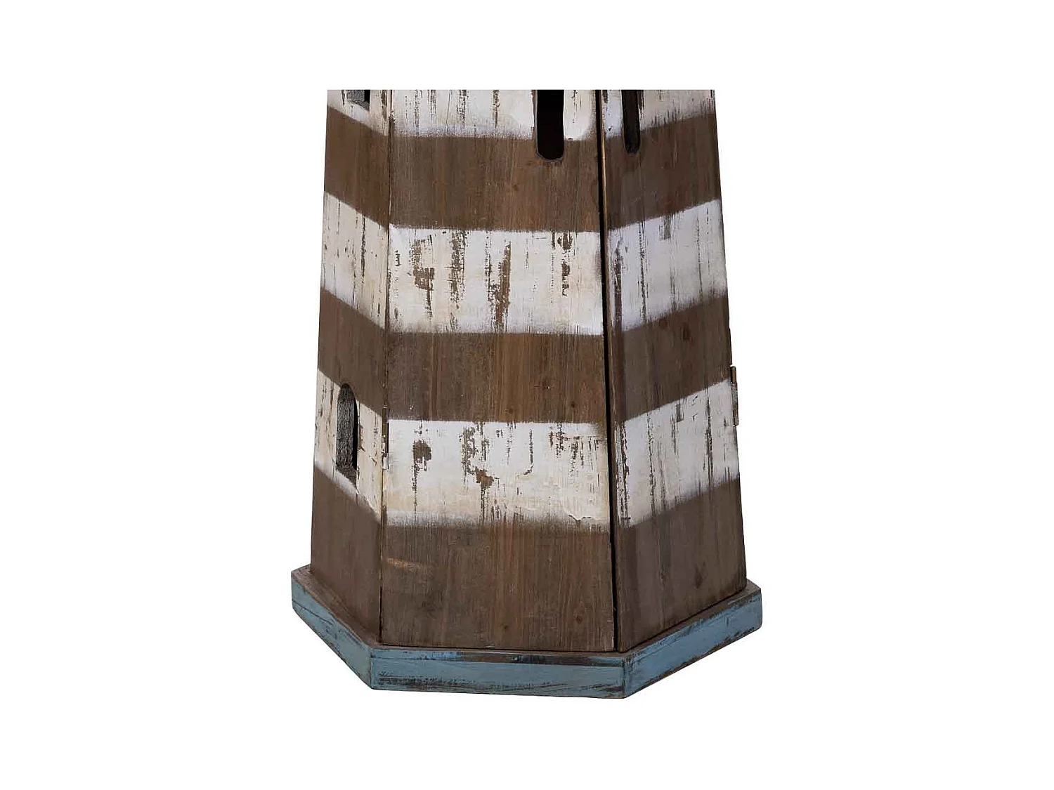 Prateleira em madeira e metal farol 40x35x123h cm