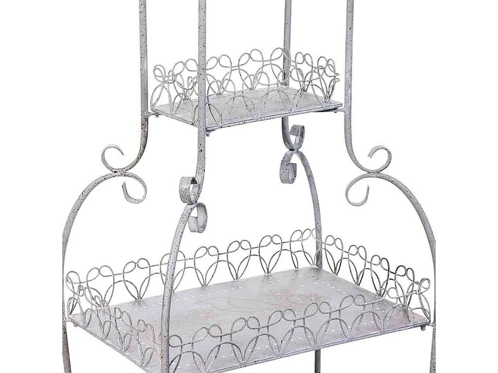 Expositor de prateleiras metálicas, 4 prateleiras 73,03x48,9x188,6h cm