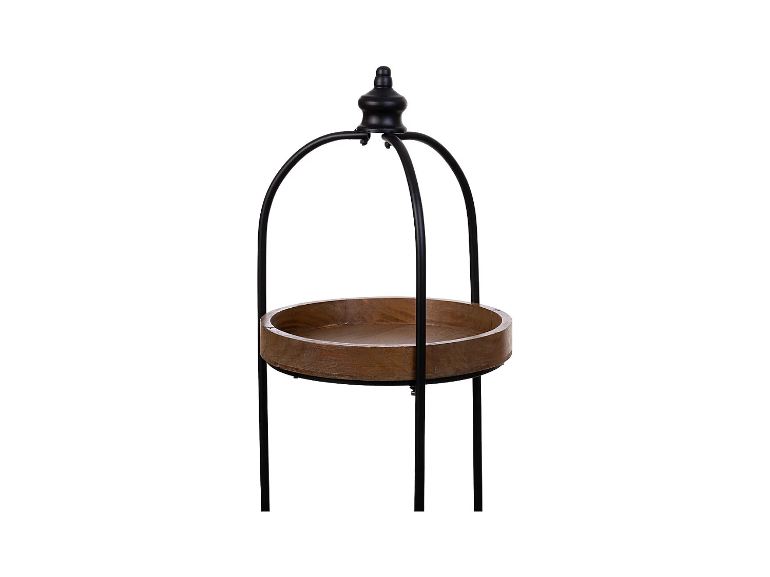 Estantería de madera y metal con 3 baldas 35x35x122h cm