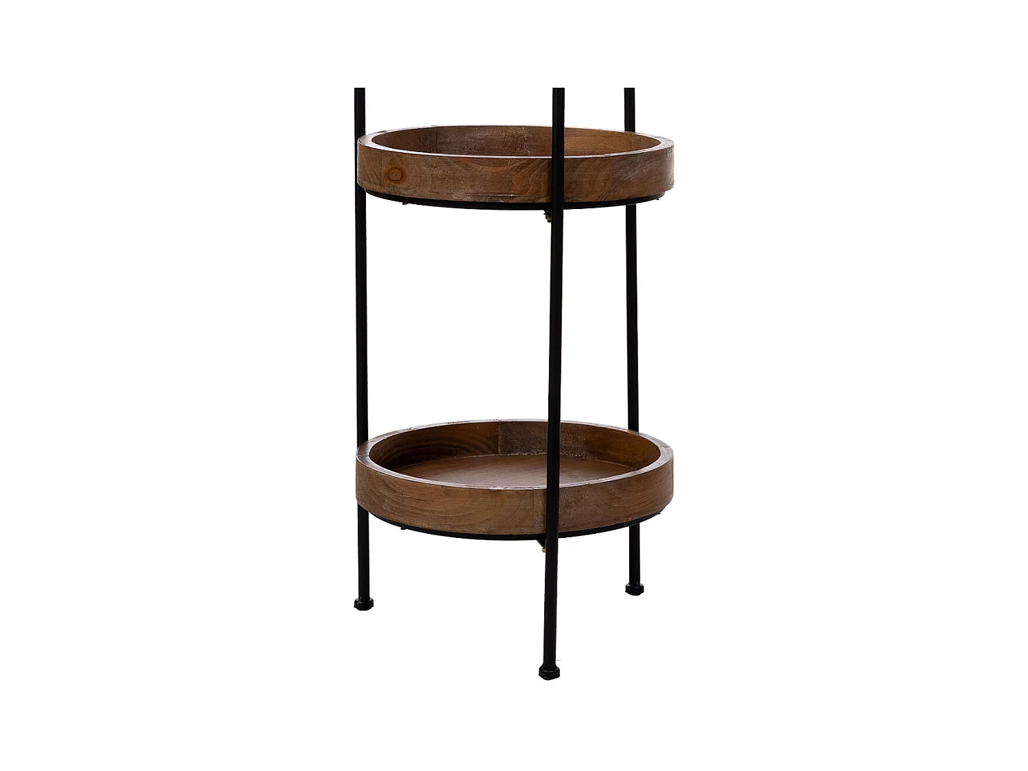 Estantería de madera y metal con 3 baldas 35x35x122h cm