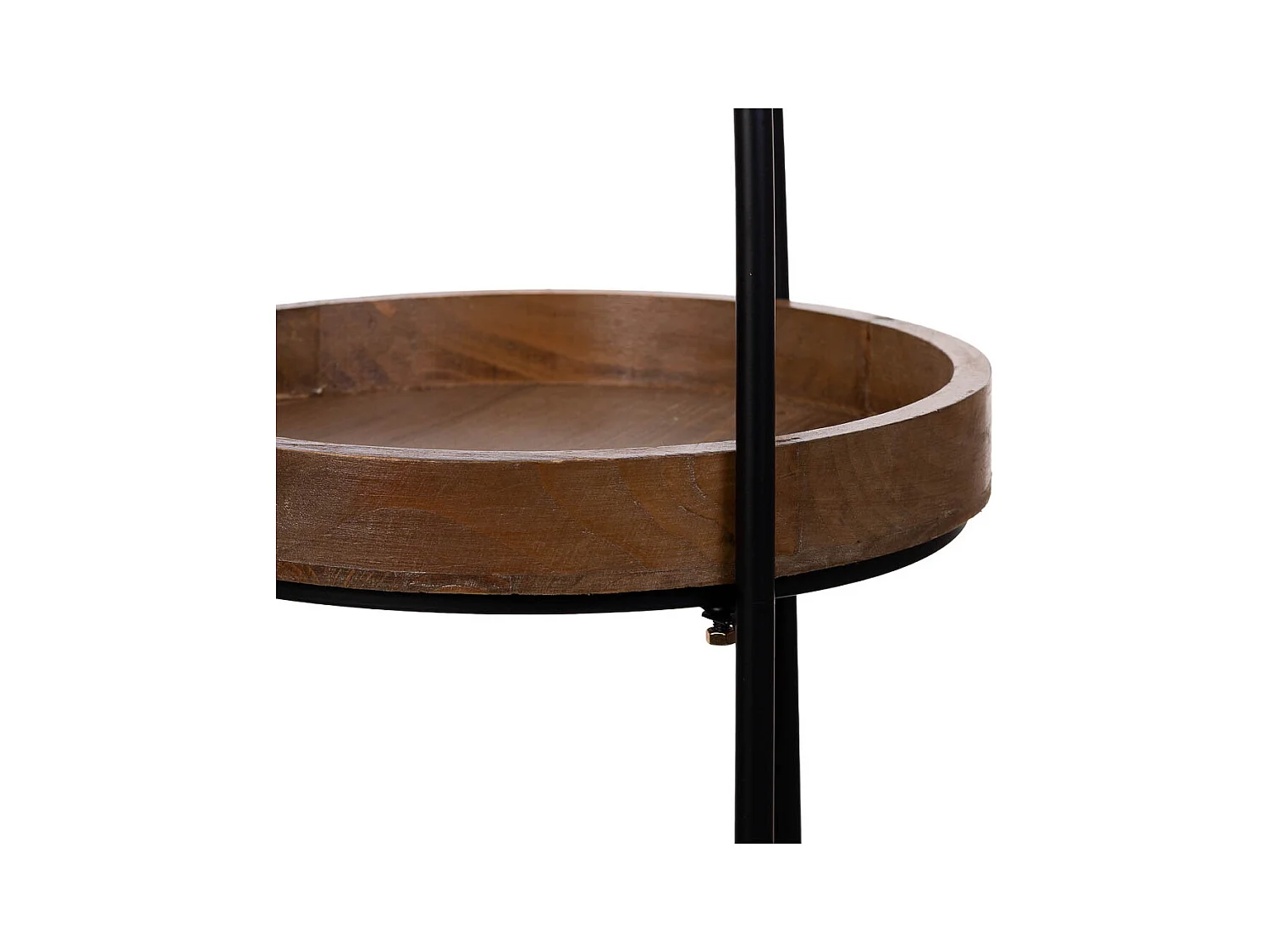 Estantería de madera y metal con 3 baldas 35x35x122h cm