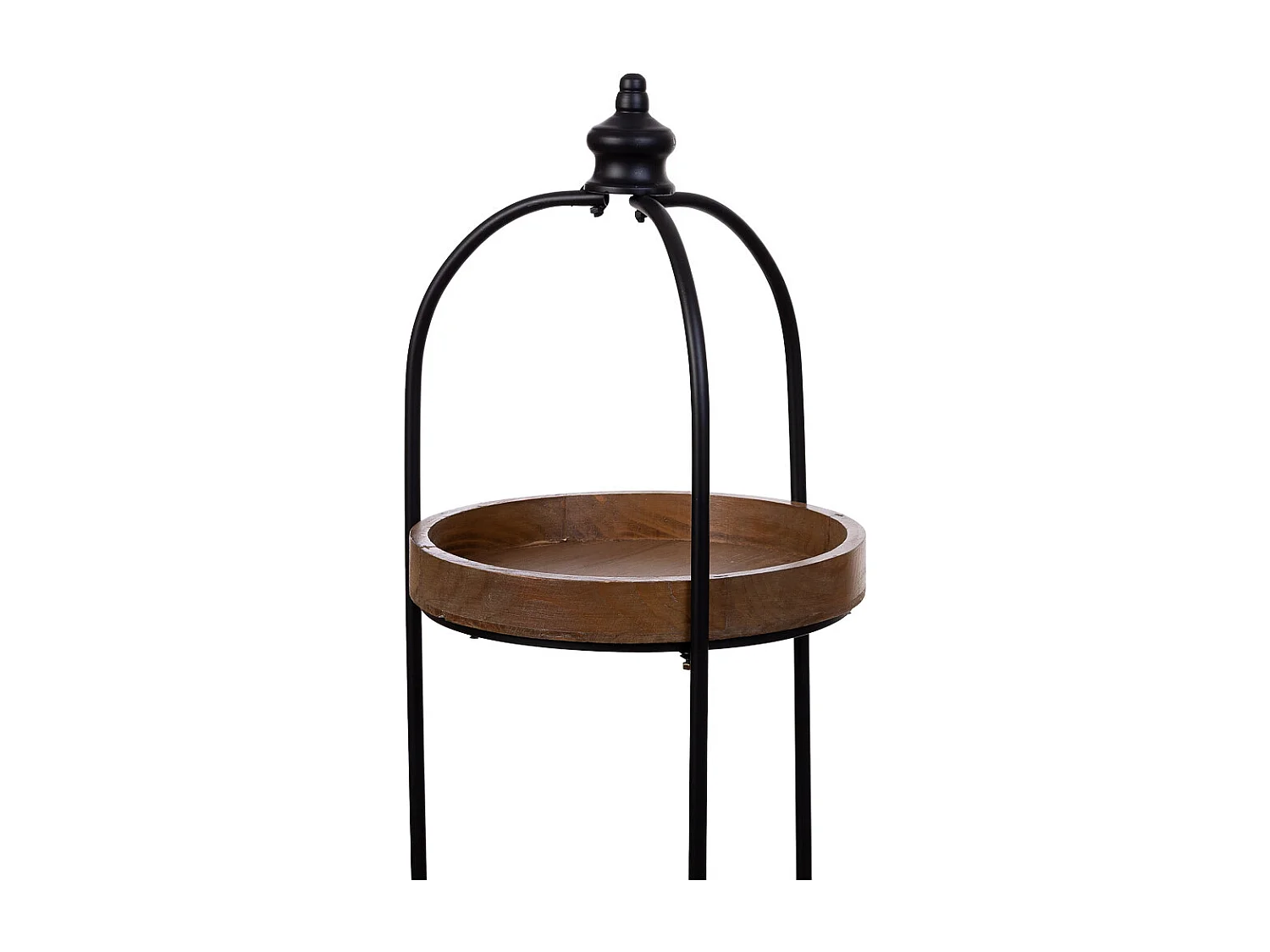 Regal aus Holz und Metall mit 3 Böden 35x35x122h cm