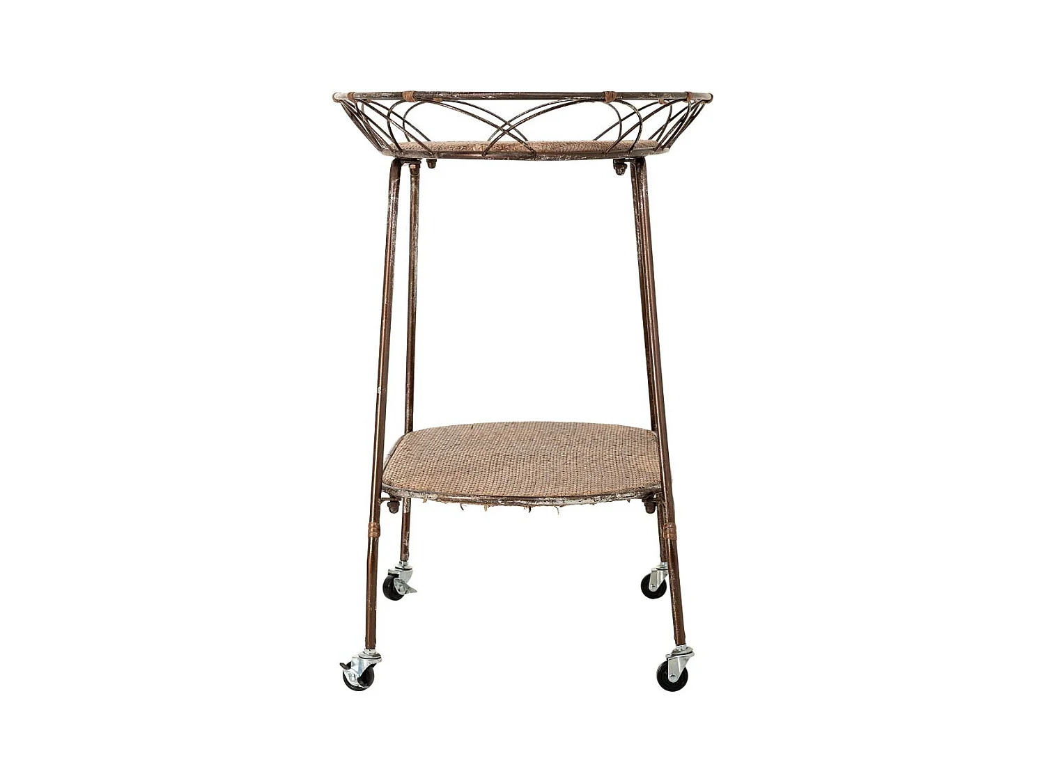 Étagère de présentation en métal marron, 84,46x48,26x73,03