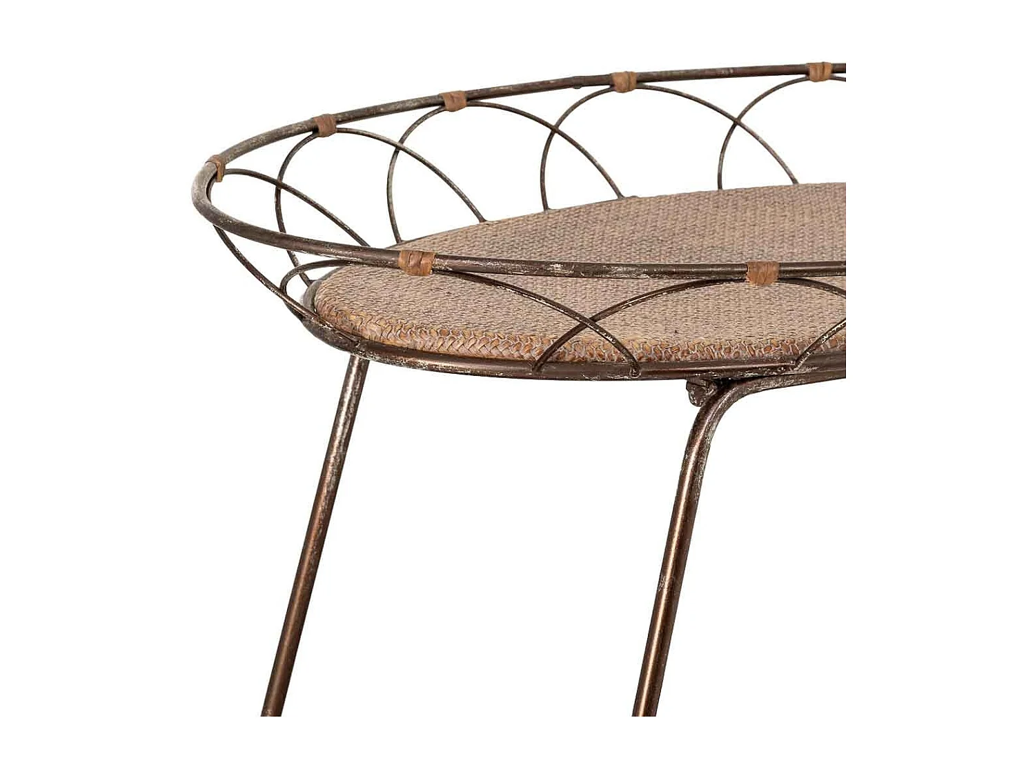 Étagère de présentation en métal marron, 84,46x48,26x73,03