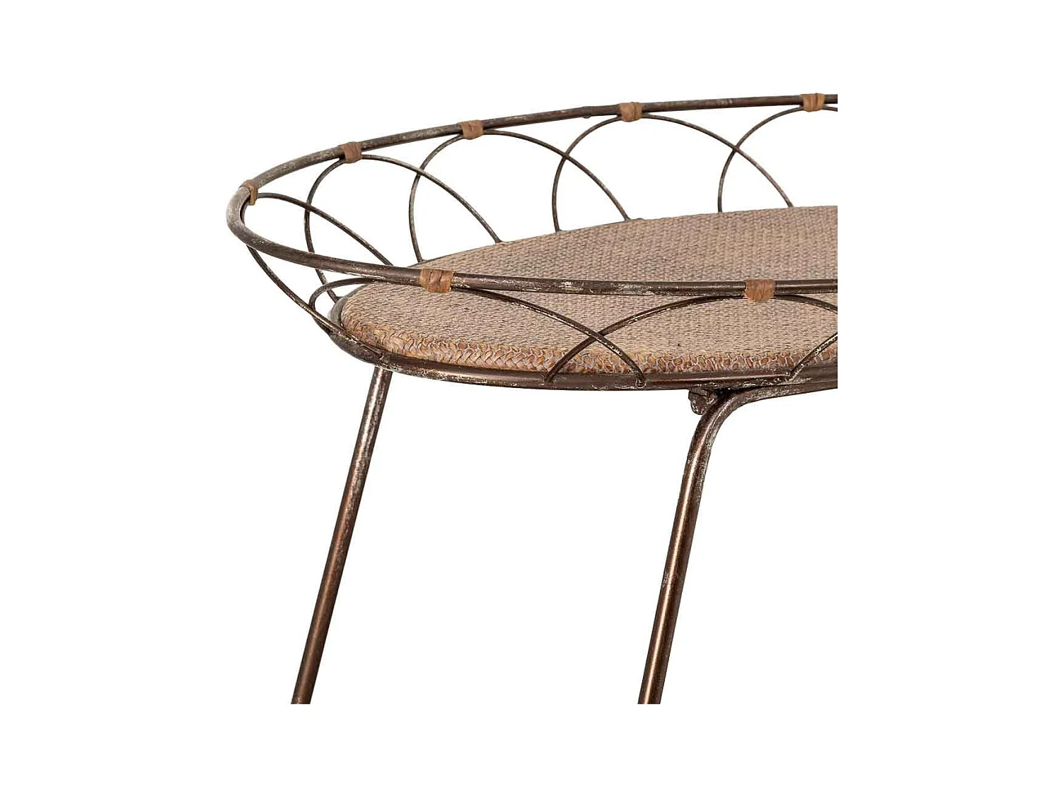 Étagère de présentation en métal marron, 84,46x48,26x73,03