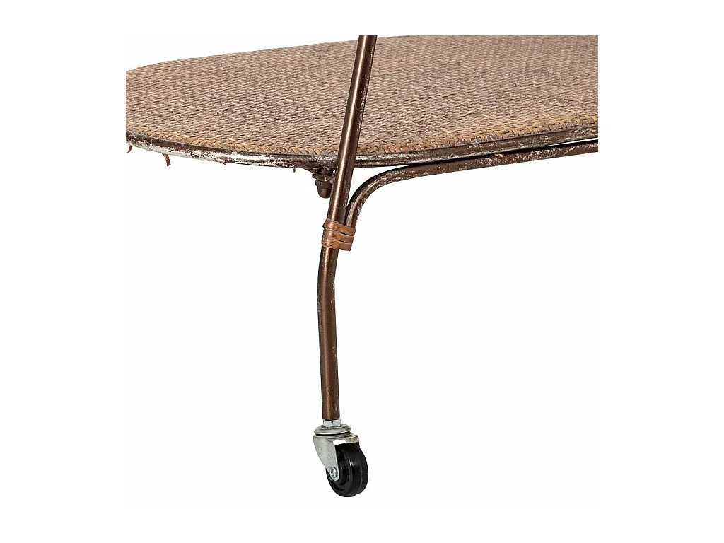 Étagère de présentation en métal marron, 84,46x48,26x73,03