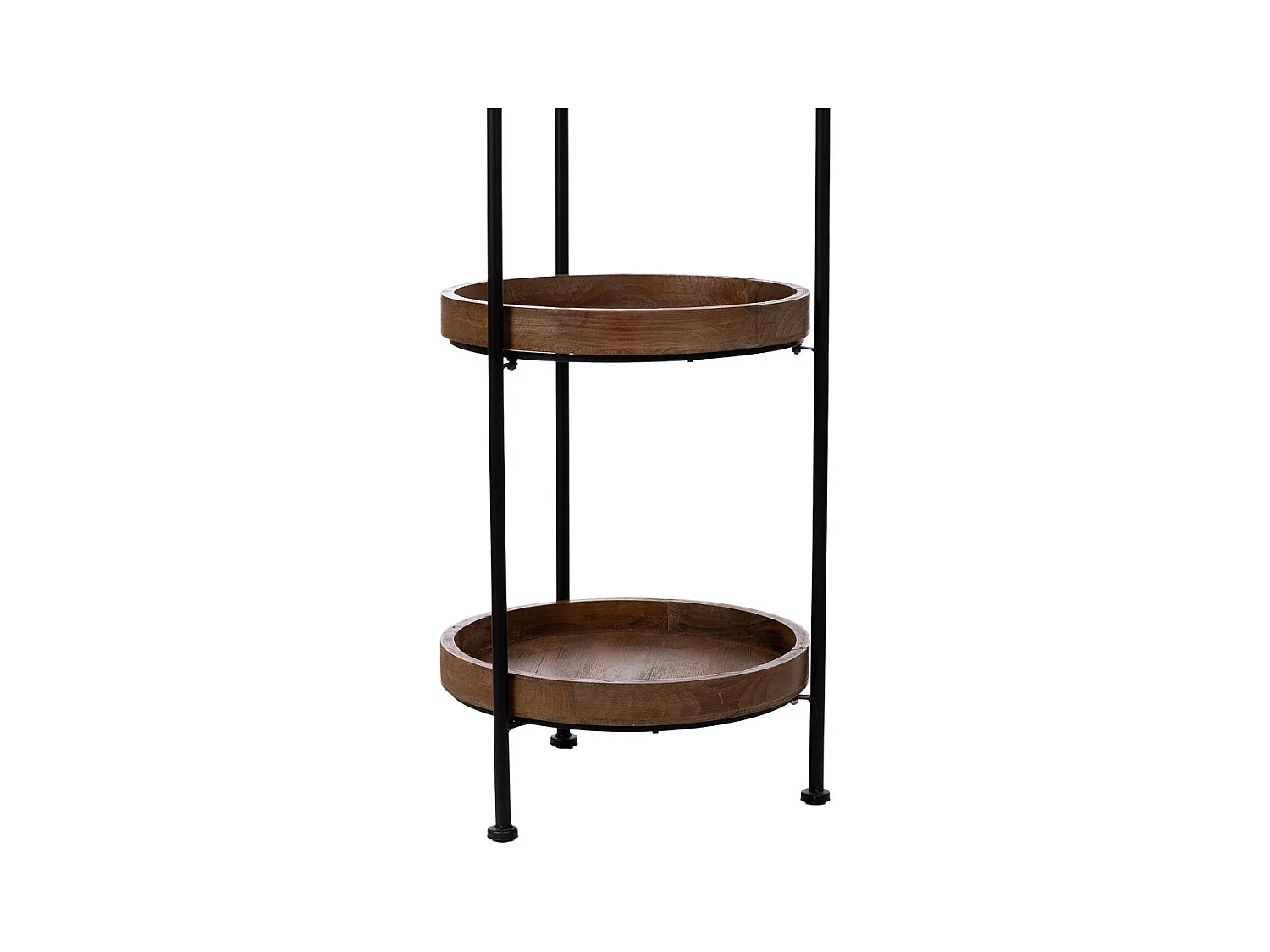 Estantería de madera y metal con 4 baldas 42x42x167h cm