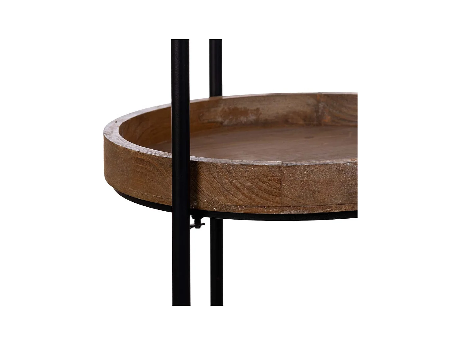 Estantería de madera y metal con 4 baldas 42x42x167h cm