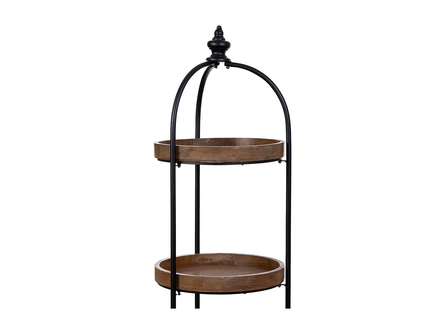 Étagère en bois et métal avec 4 étagères 42x42x167h cm