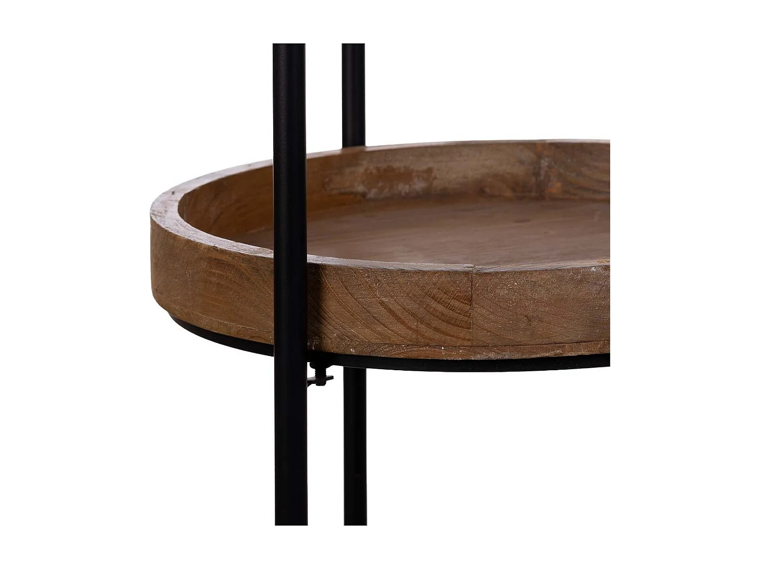 Étagère en bois et métal avec 4 étagères 42x42x167h cm