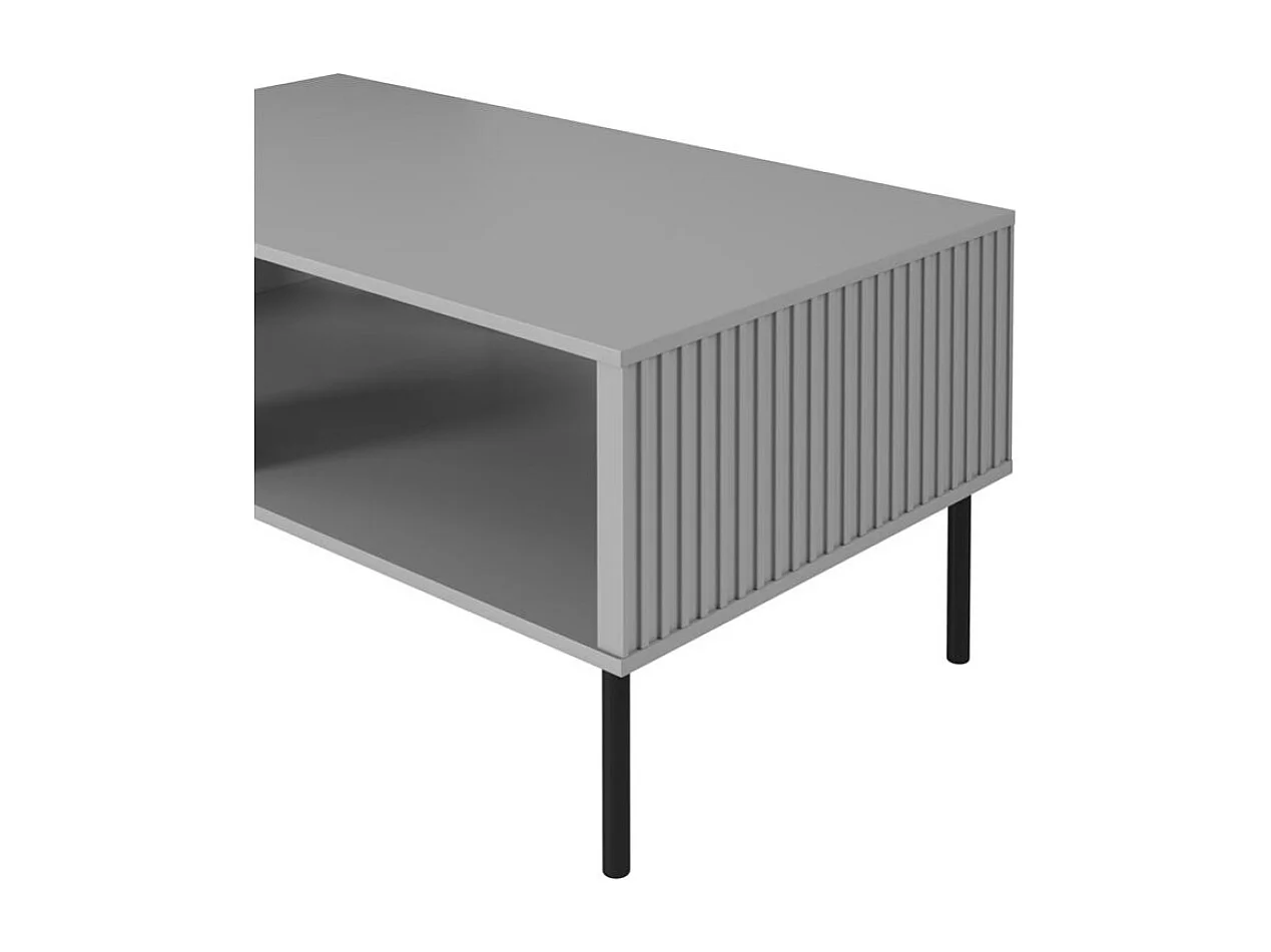 Table basse asensio/Métal/MDF/Gris