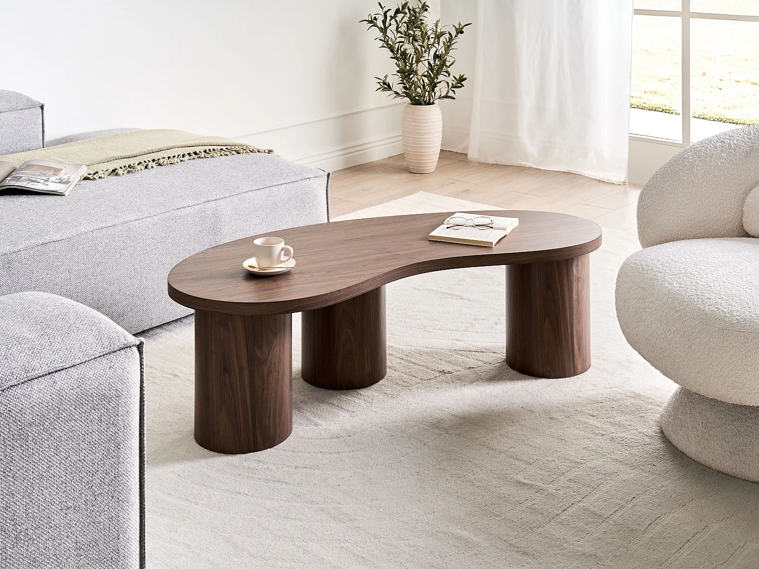 Table basse EASTON Marron foncé