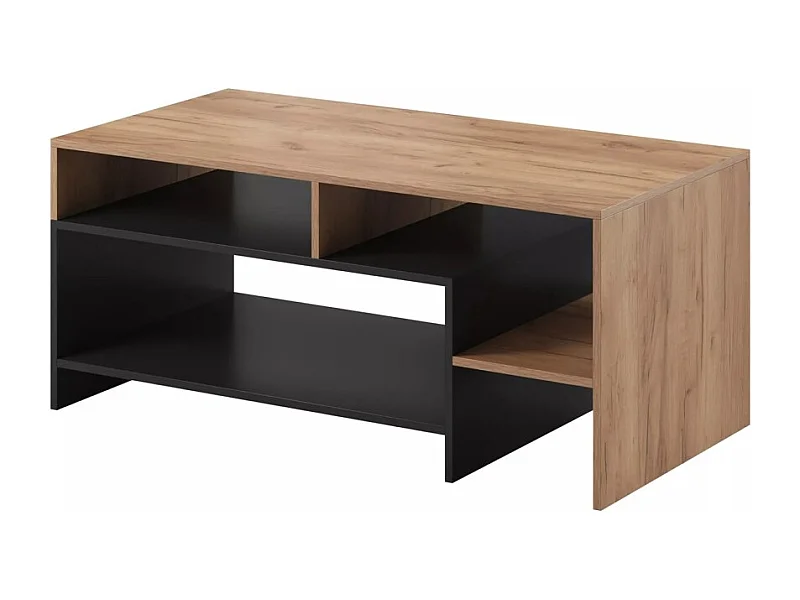 Tavolino alva/Compensato/Marrone&Grigio Antracite