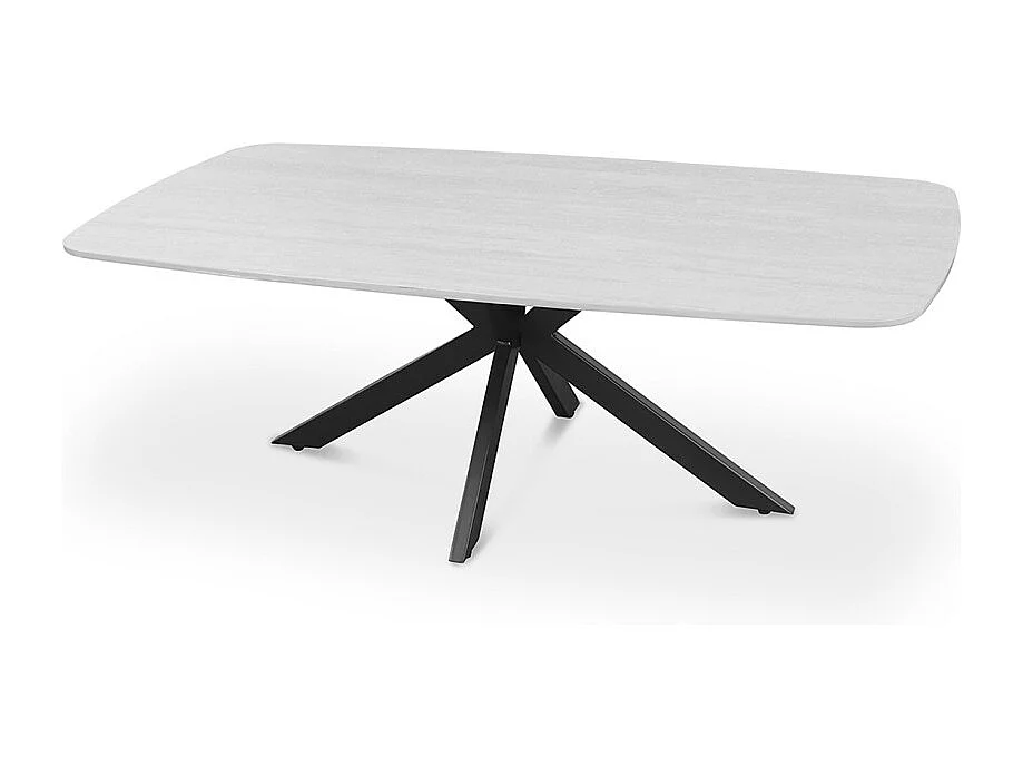 Tables basses ARVENA – Table basse rectangulaire 130x70 cm – 5 coloris pierre et marbre – Design contemporain