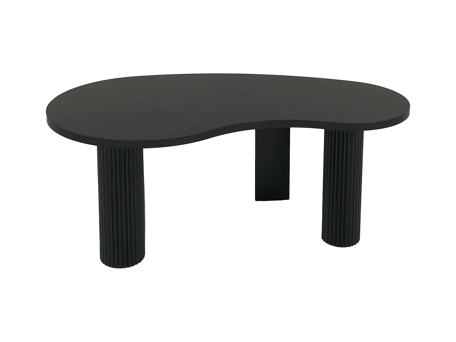 Table basse MCW-O29,  aspect bois noir