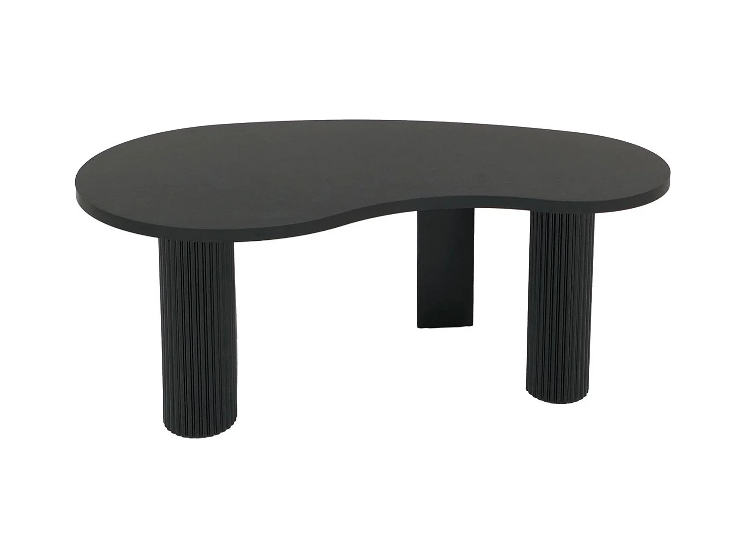 Table basse MCW-O29,  aspect bois noir