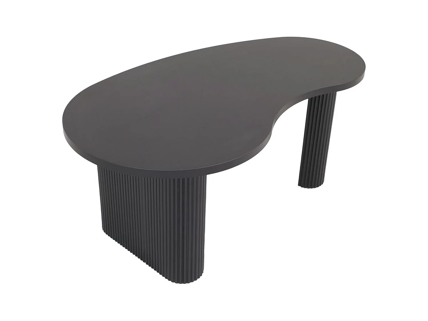 Table basse MCW-O29,  aspect bois noir