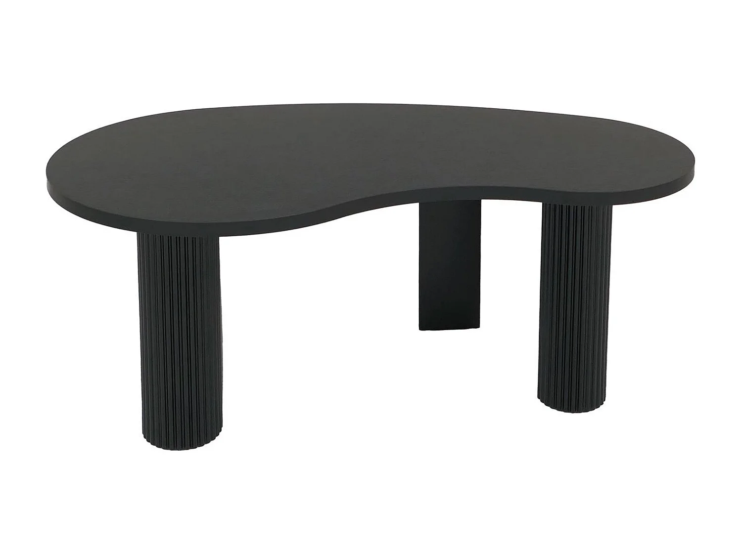 Couchtisch MCW-O29, Holzoptik schwarz