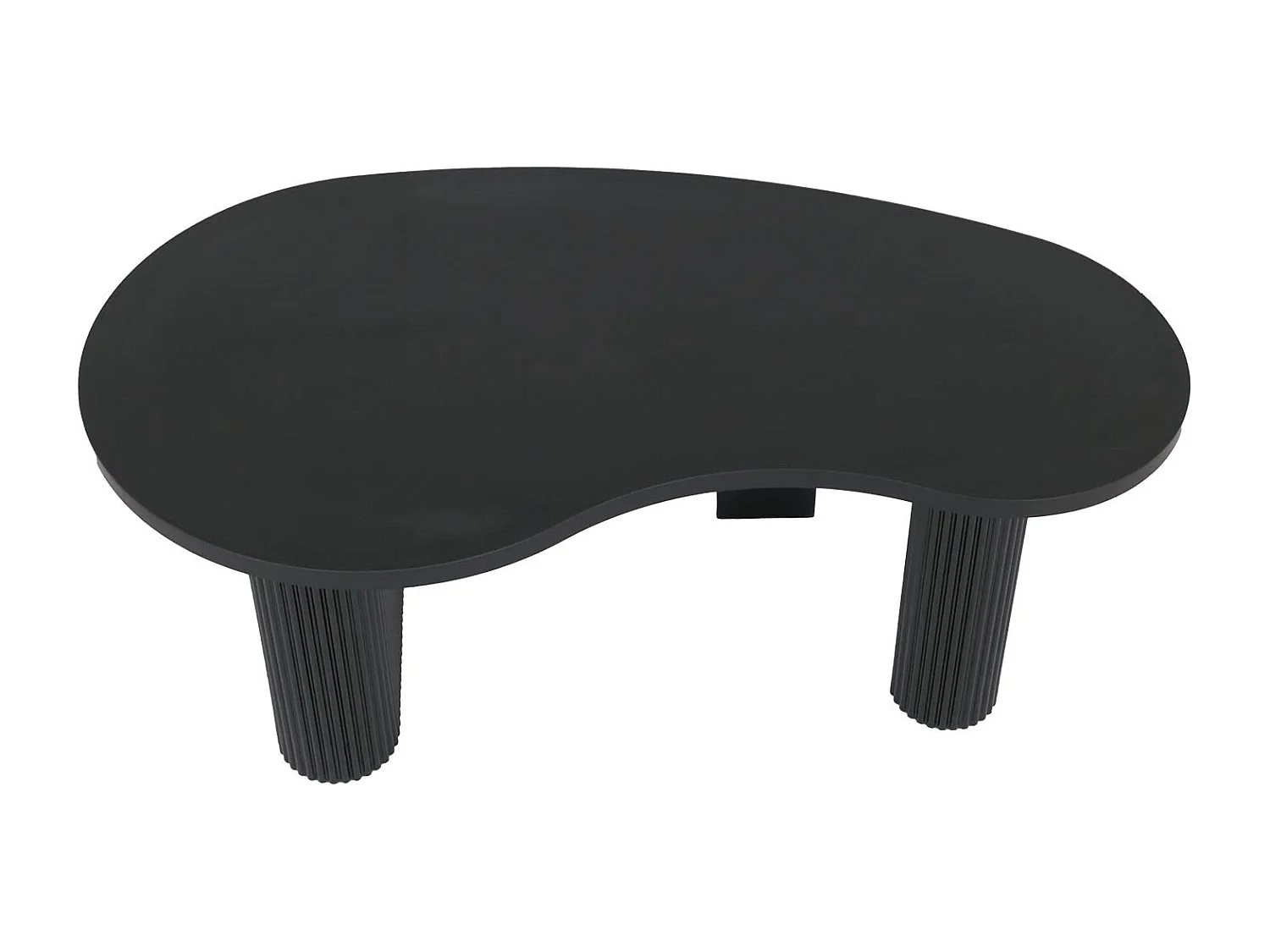 Couchtisch MCW-O29, Holzoptik schwarz