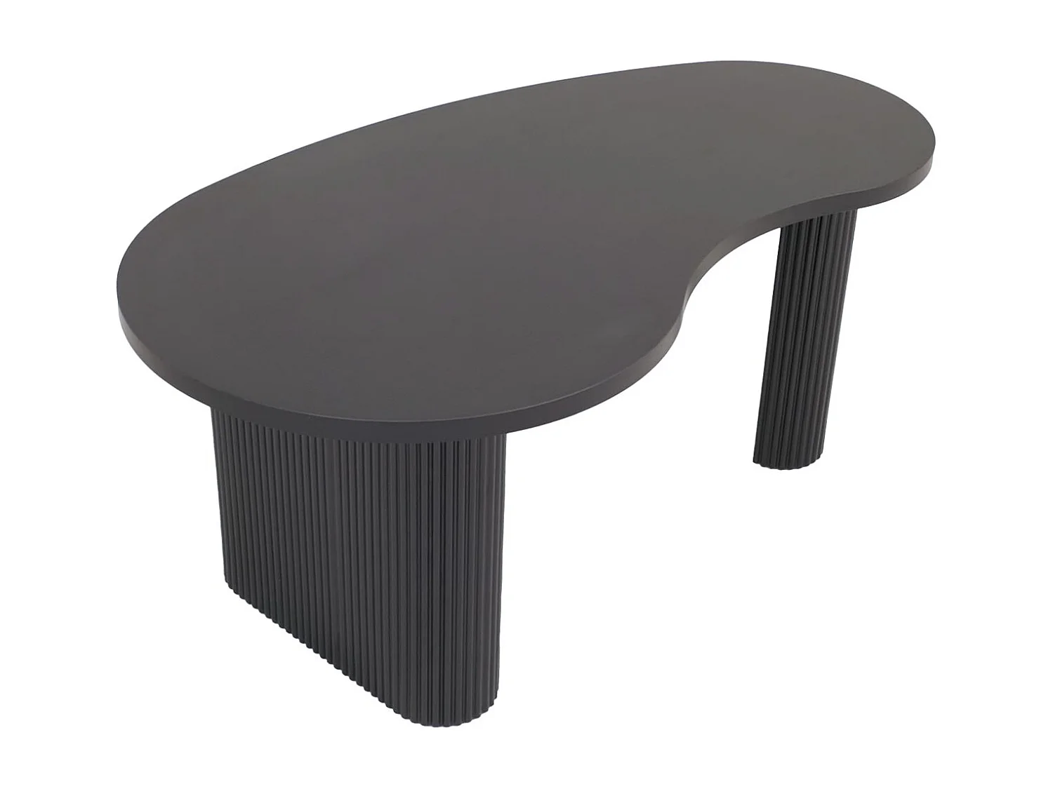 Couchtisch MCW-O29, Holzoptik schwarz