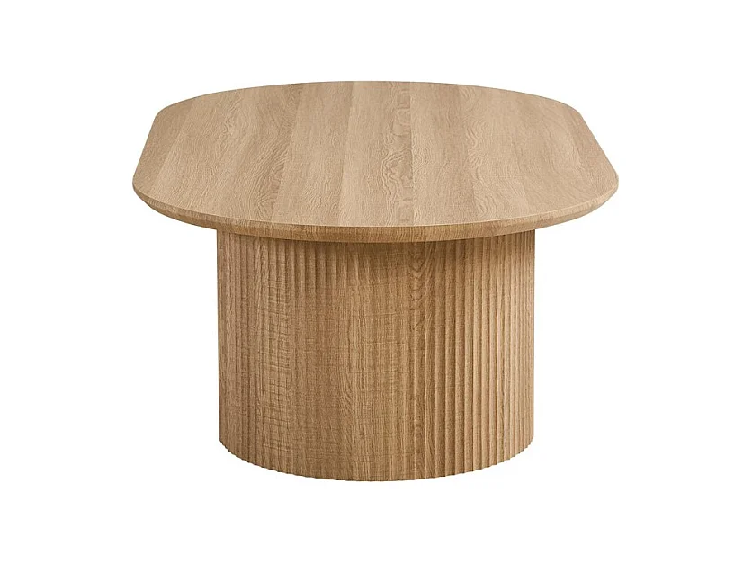 Table basse VAGOS – Coloris chêne naturel – Table basse rectangulaire 120x70 cm – MDF – Design moderne et chaleureux