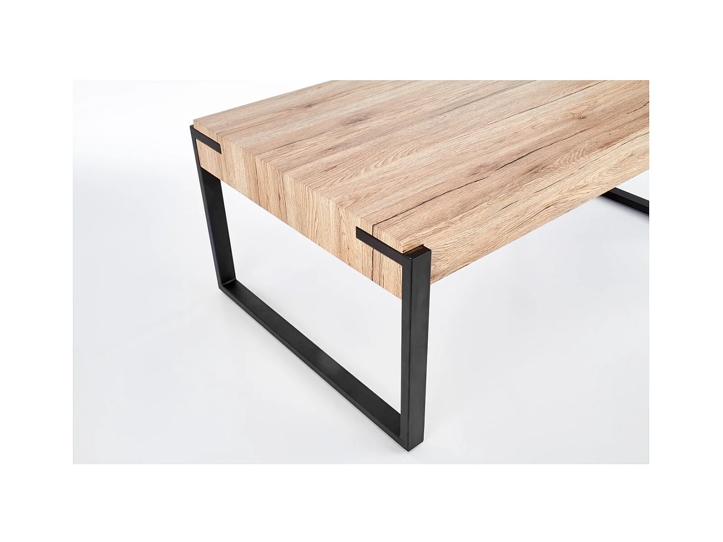 Tavolino Capri/MDF/Acciaio/Marrone