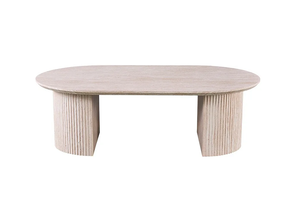 Mesa de Centro VAGOS – Cor carvalho claro – Mesa de centro retangular 120x70 cm – MDF – Design natural e moderno