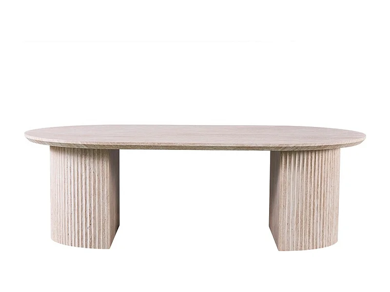 Mesa de Centro VAGOS – Cor carvalho claro – Mesa de centro retangular 120x70 cm – MDF – Design natural e moderno