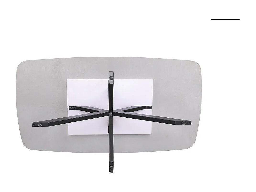 Mesa de Centro ARVENA – Mesa de Centro Retangular 130x70 cm – Pedra Cinza & Metal – Design Contemporâneo e Refinado