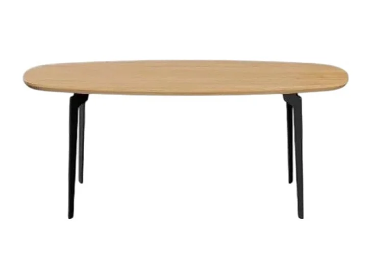 Couchtisch Caden/Massivholz/Metall/Braun