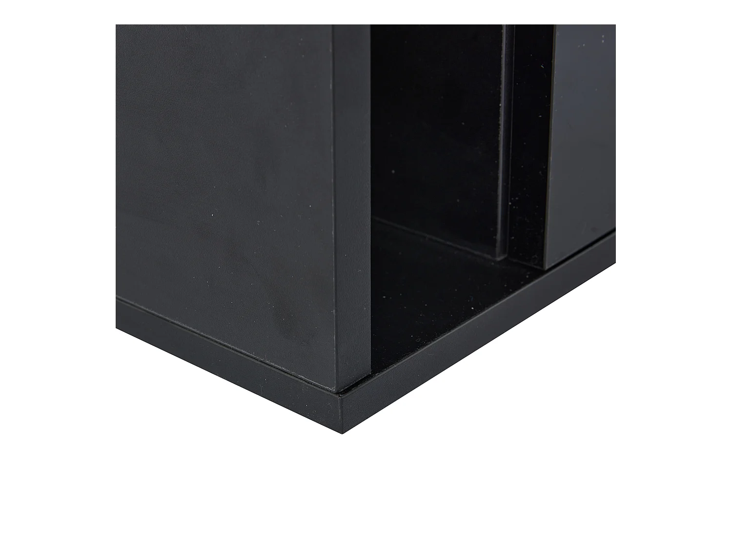 Mesa de centro 100x50x40cm - Mesa de salón con 2 cajones e iluminación LED de 16 colores - tapa de cristal templado - color negro