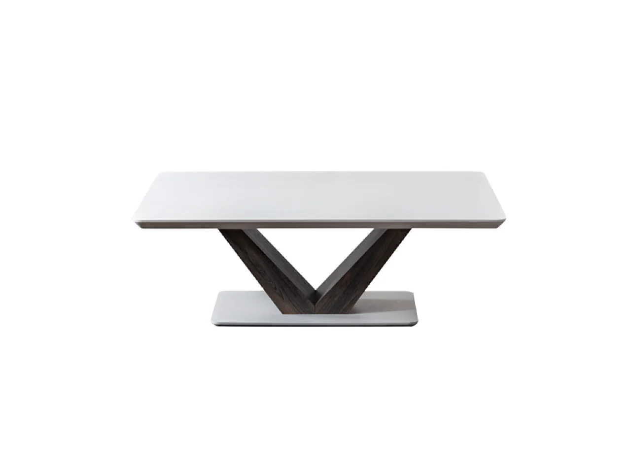 Table basse Carla/MDF/Contreplaqué/Blanc&Marron