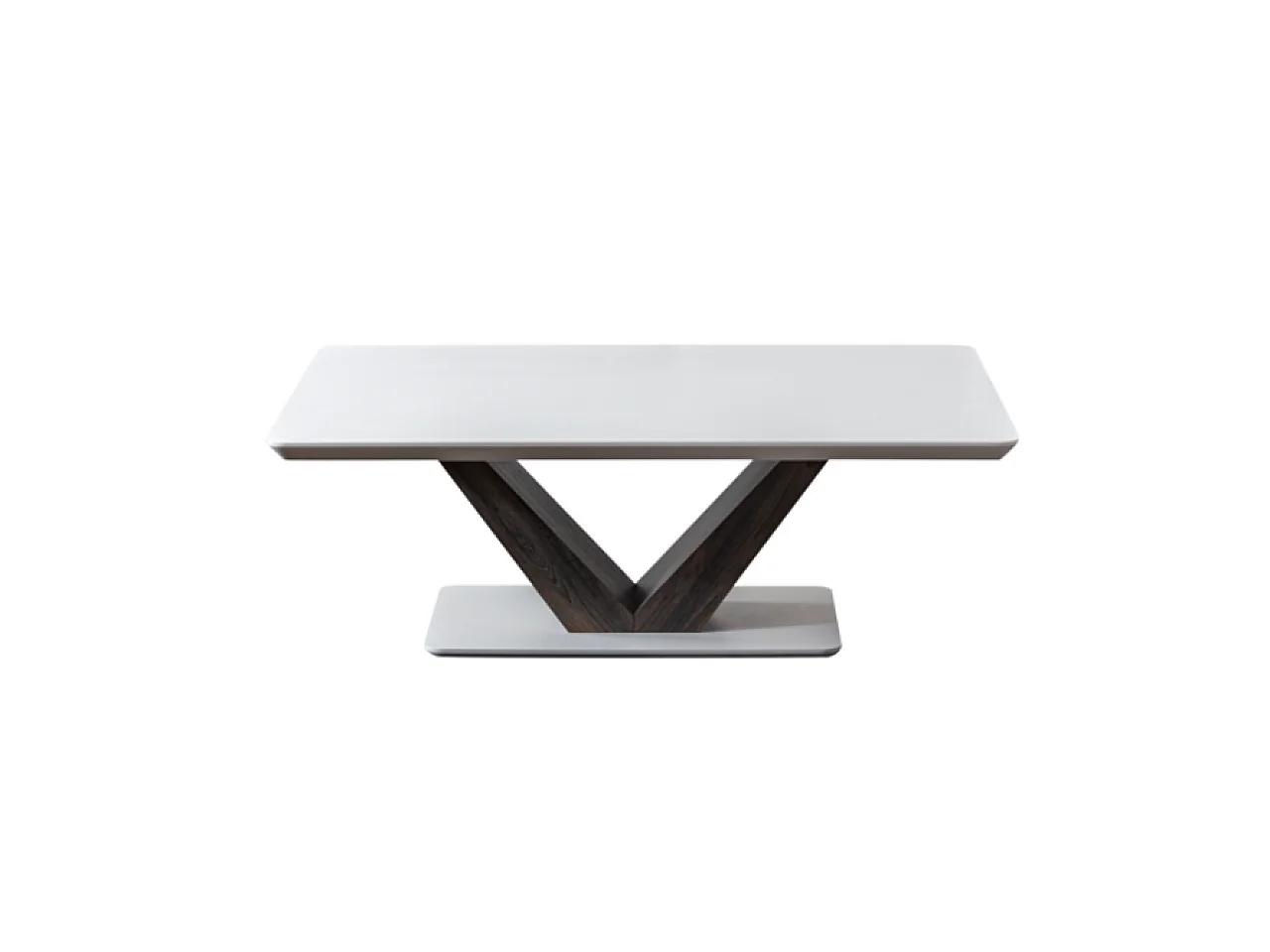 Couchtisch Carla/MDF/Sperrholz/Weiß&Braun