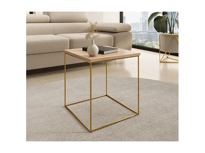 Couchtisch Arina Premium/Metall/Sperrholz/Braun