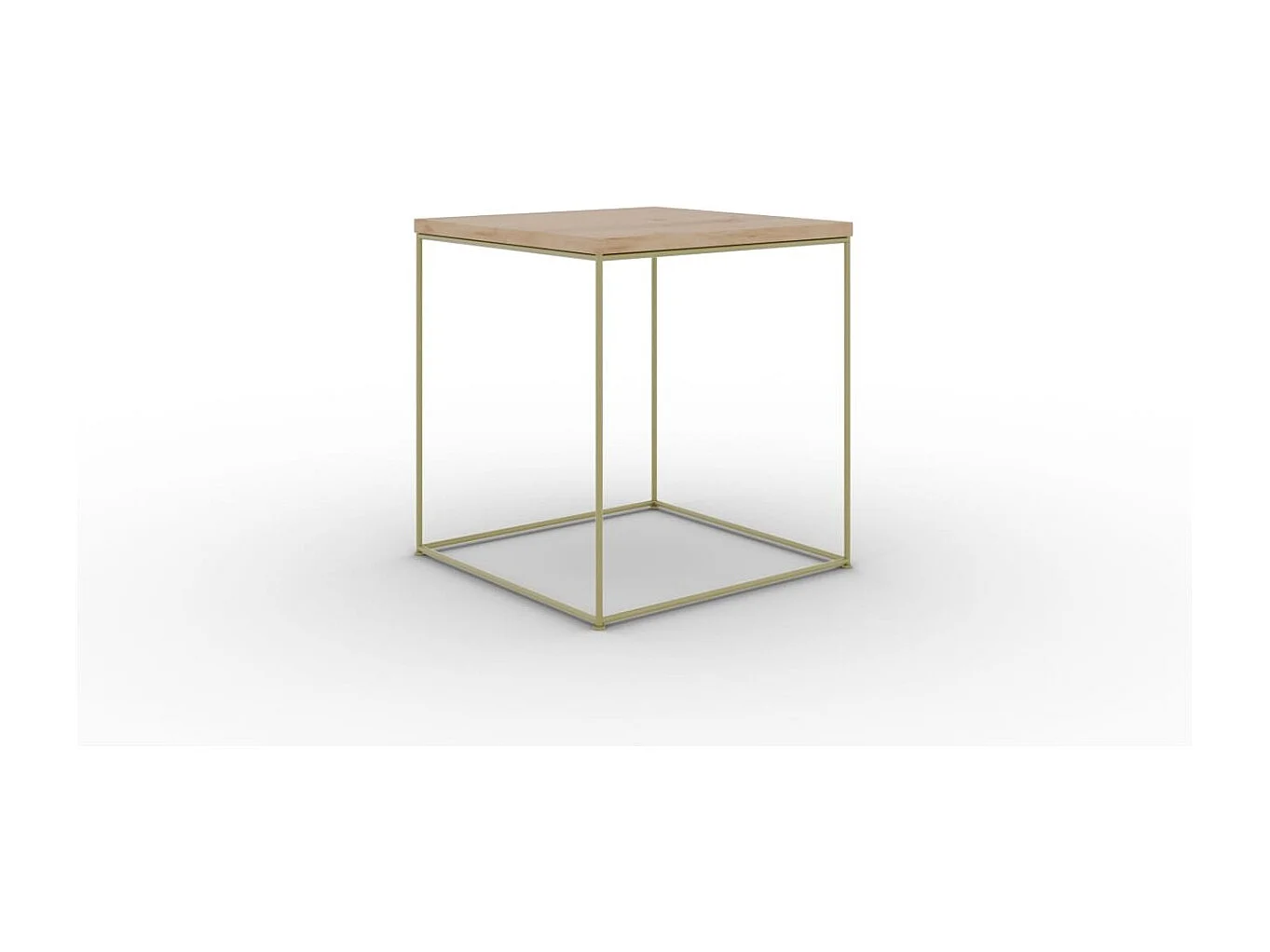 Table de canapé Arina premium /Métal/Contreplaqué/Brun foncé