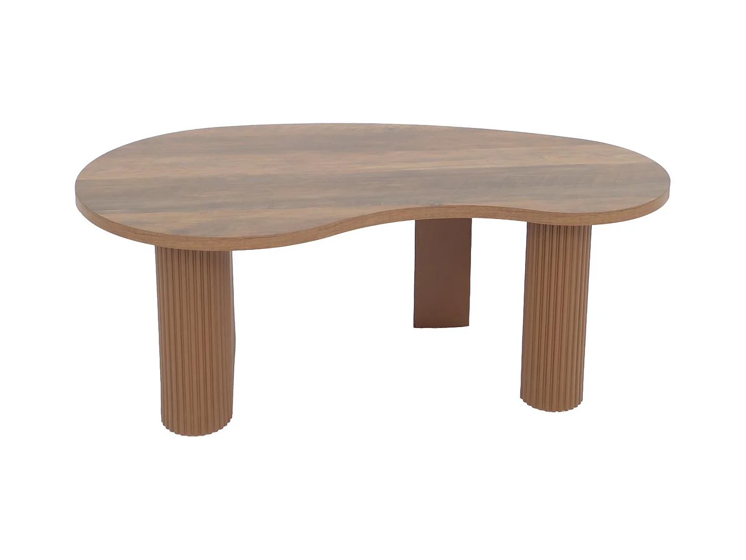 Couchtisch MCW-O29, Holzoptik braun