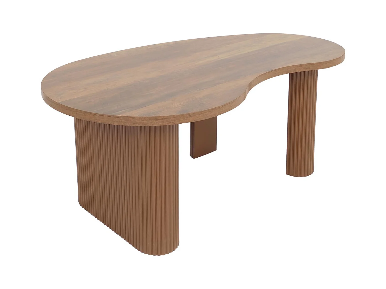 Couchtisch MCW-O29, Holzoptik braun