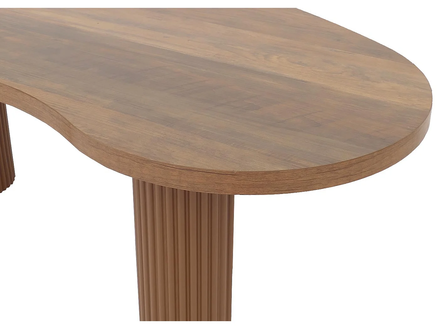 Couchtisch MCW-O29, Holzoptik braun