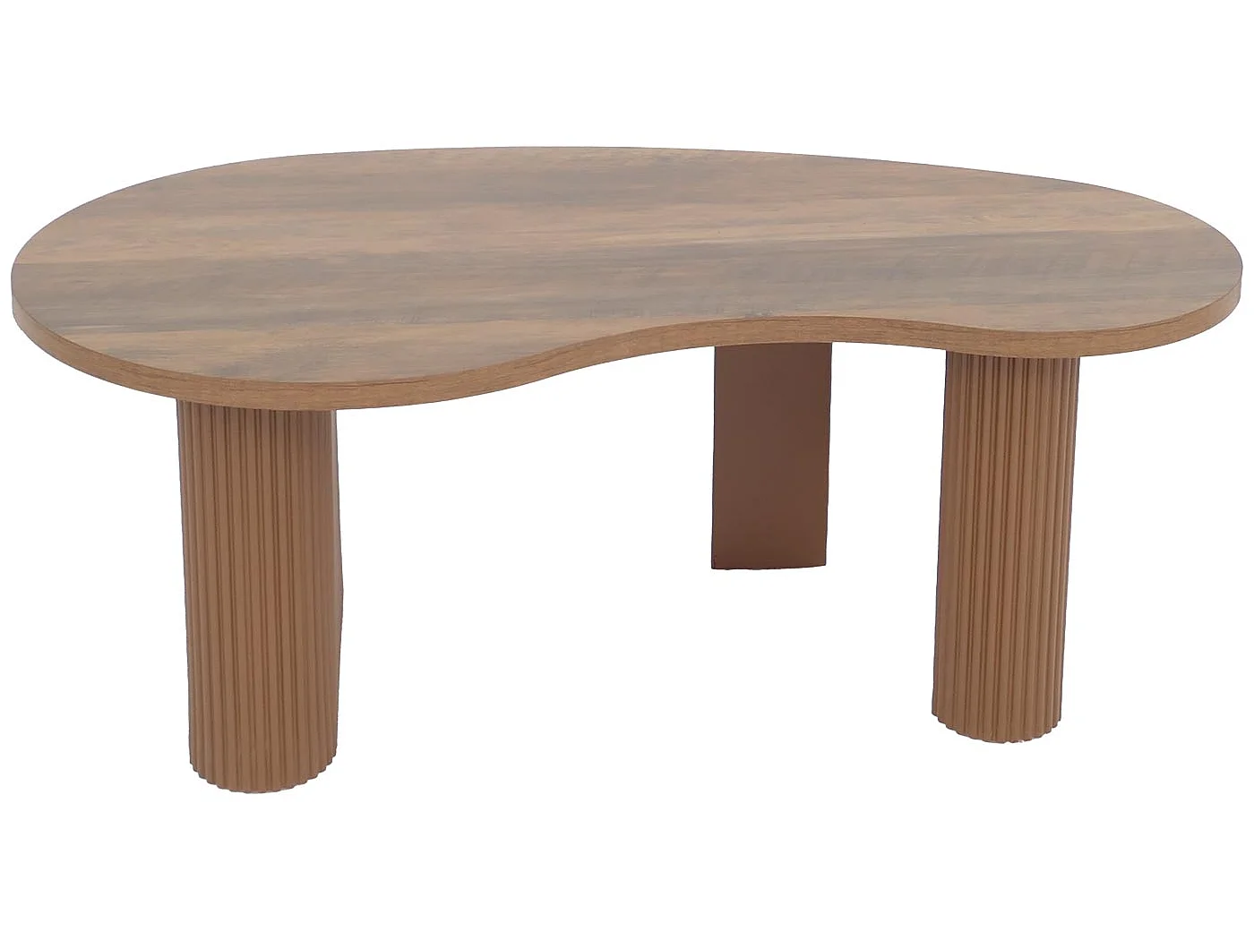 Couchtisch MCW-O29, Holzoptik braun